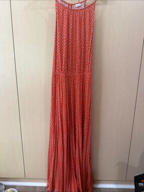 Lascanda Coral Printed Maxi Dress